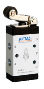 M5R21006T AIRTAC MANUAL VALVES, M5 SERIES ROLLER TYPE<BR>4 WAY 2 POSITION - 5 PORT, 1/8" NPT PORTS